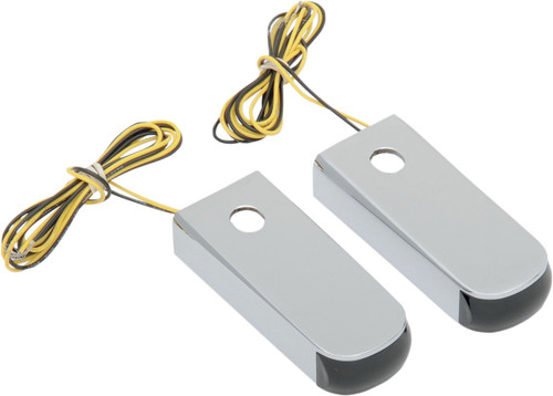 alloy art Strut Light - LED - Amber/Smoke - Chrome [SSL1]