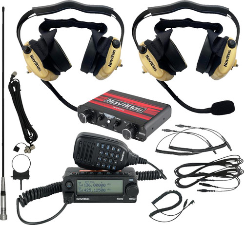 NAVATLAS Intercom/Radio and Headset Kit - 2-Seat - Beige [NI2RBHBE2]