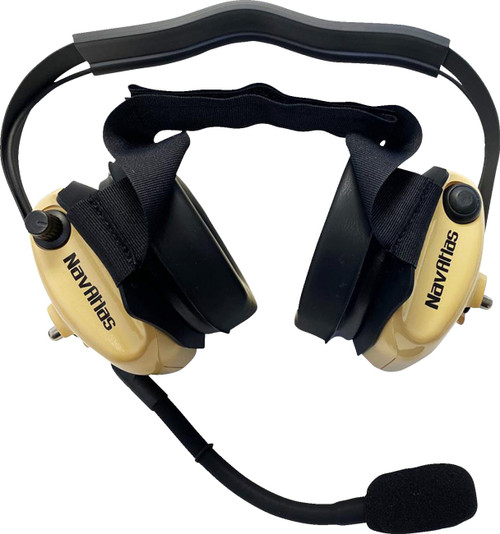NAVATLAS Headset - Behind-the-Head - Stereo/VOX - Beige [NB202BE]
