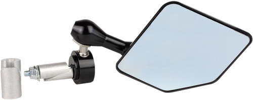 DRIVEN RACING Mirror - Halo - Side View - Pentagon - Black - Right - Each [DHBMRBK]
