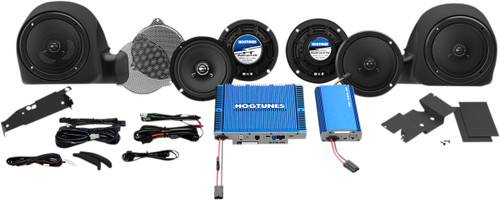 HOG TUNES Speaker/Dual Amplifier Kit - '14-'24 FLHT/FLTR [QC ULTRA 6RM]