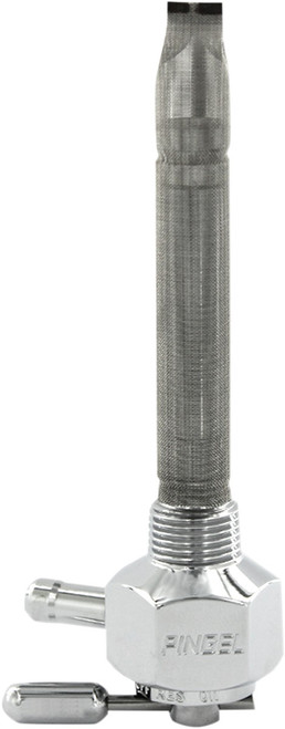 Pingel Hex Fuel Valve - Chrome - 3/8" NPT [1211CH]