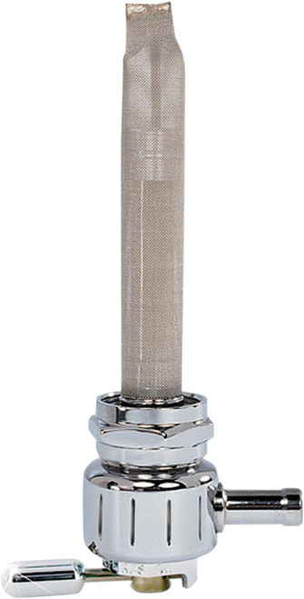 Pingel Round Fuel Valve - Grooved Chrome - 22 mm [4311CG]