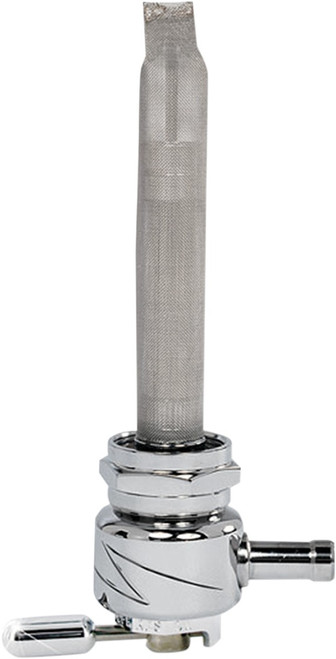 Pingel Round Fuel Valve - Lightning Chrome - 22 mm [4311CL]