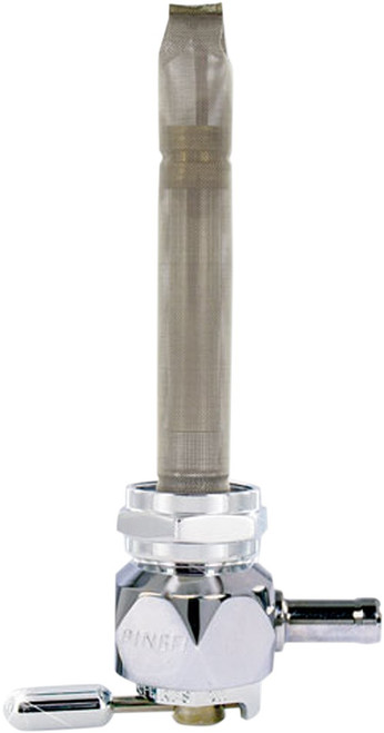 Pingel Hex Fuel Valve - Diamond Chrome - 22 mm [4311CD]