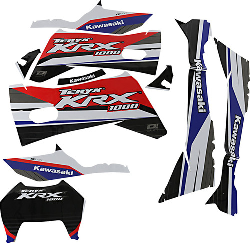 D'COR VISUALS Complete Graphics Kit - Red/White/Blue - 2-Door - Teryx [2020292]