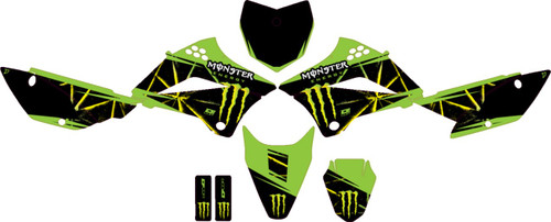 D'COR VISUALS Graphic Kit - Monster Energy Slash - Kawasaki - KLX '10-'26 [2020130]