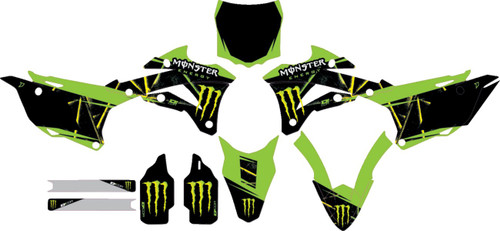 D'COR VISUALS Graphic Kit - Monster Energy Slash - Kawasaki - KX '14-'21 [2020131]