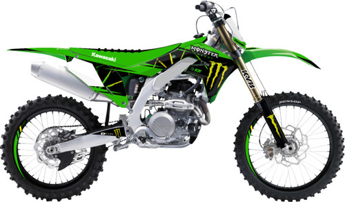 D'COR VISUALS Graphic Kit - Monster Energy Slash - Kawasaki - KX '19-'24 [2020136]