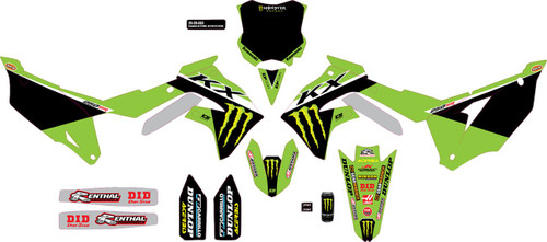 D'COR VISUALS Graphic Kit - '23 Monster Energy - Kawasaki - KX '21-'23 [2020663]