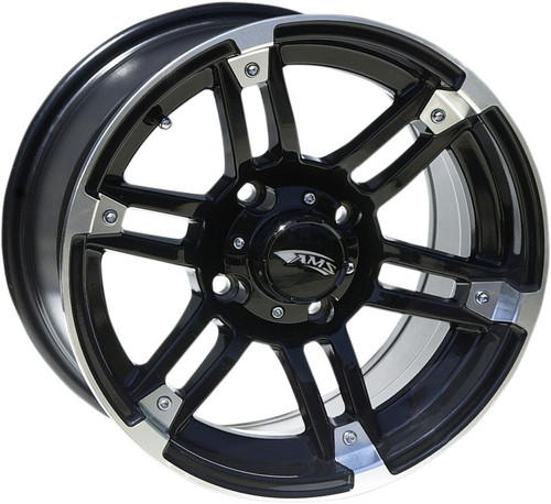 AMS Wheel - Roll'n 104 - Front/Rear - Machined Black - 15x7 - 4/137 - 5+2 [5701031AB]