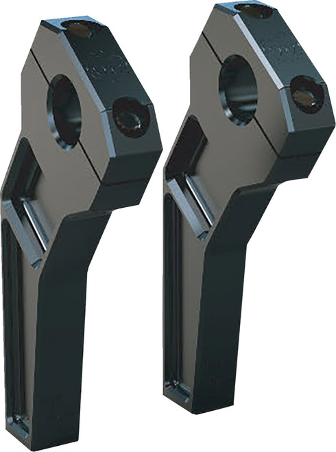 TODD'S CYCLE Risers - Pullback - 1" Clamping - 6" Rise - Black [TDR1206B]