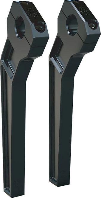 TODD'S CYCLE Risers - Pullback - 1" Clamping - 10" Rise - Black [TDR1210B]