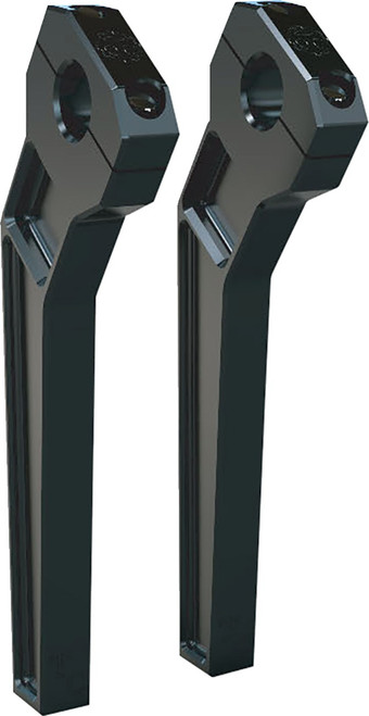 TODD'S CYCLE Risers - Pullback - 1-1/8" Clamping - 10" Rise - Black [TDR2210B]