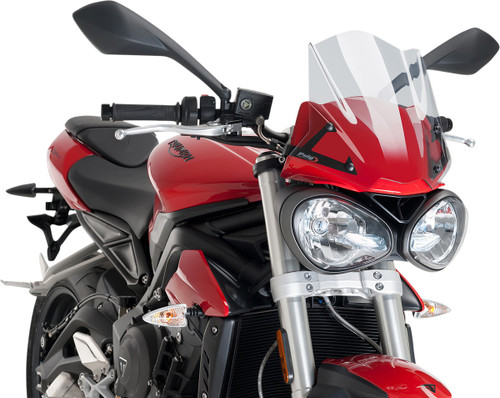 PUIG HI-TECH PARTS New Generation Windscreen - 12-1/4" - Clear - Street Triple 765 [9999W]