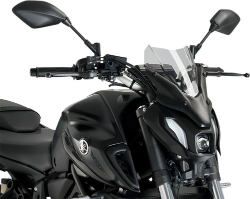 PUIG HI-TECH PARTS New Generation Windscreen - 12-1/2" - Smoke - MT-07 [20618H]