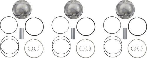 Wossner Piston Kit - 73.94 mm - Ski Doo [K7509DA3]