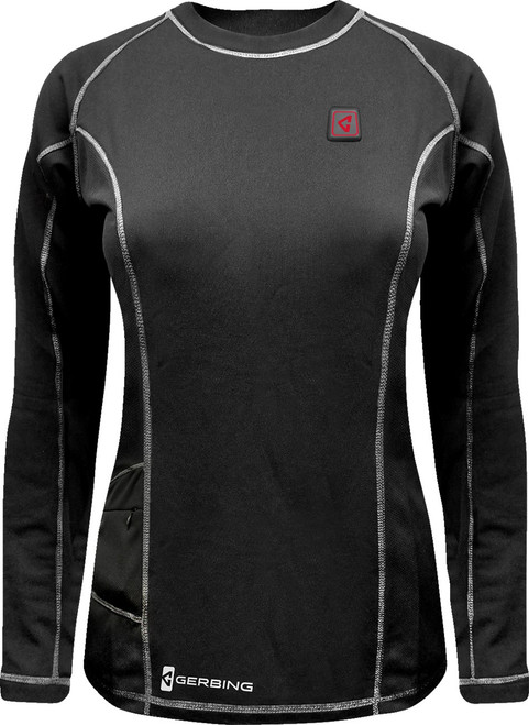GERBING HEATED CLOTHING Women's 7V Heated Base Layer Shirt - Medium [GERBLS7VWBLKM]