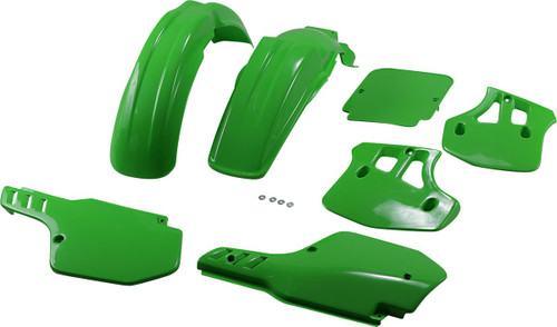 UFO Replacement Body Kit - OEM Green - Kawasaki - KX '88 [KAKIT190@026]