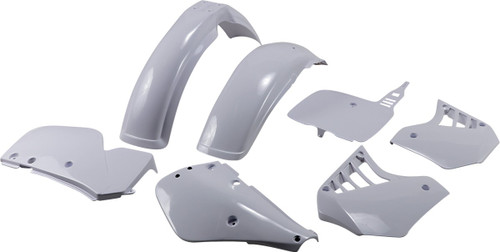 UFO Replacement Body Kit - OEM White -Yamaha - YZ '87-'88 [YAKIT299@999]