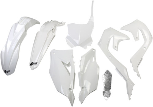 UFO Replacement Body Kit - White - Kawasaki - KX '19-'24 [KAKIT227@047]