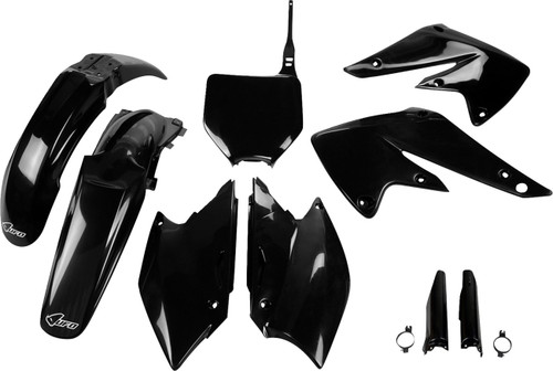 UFO Body Kit - Black - Kawasaki - KX '04-'05 [KAKIT203F@001]