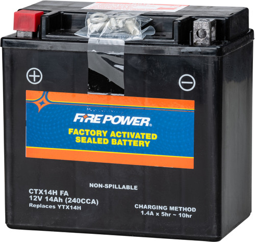 FIRE POWER CTX14H (FA) BATTERY CTX14H SEALED FACTORY ACTIVATED