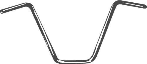 FIRE POWER 043101312 1" HANDLEBAR APE HANGER 12" RISE