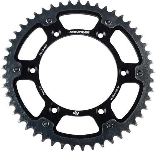 FIRE POWER FPH-245-49-BLK REAR SPROCKET HYBRID 49T BLK/SIL