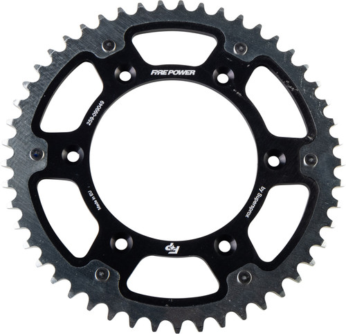 FIRE POWER FPH-990-49-BLK REAR SPROCKET HYBRID 49T BLK/SIL