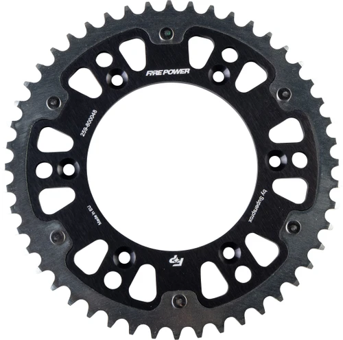 FIRE POWER FPH-8000-48-BLK REAR SPROCKET HYBRID 48T BLK/SIL