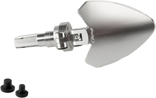 PUIG 21087D HANDLEBAR END FOLDING MIRROR LEFT SILVER
