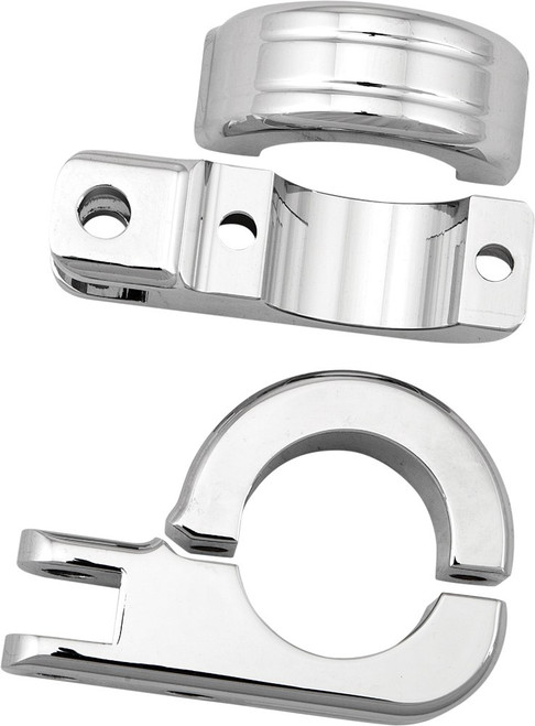HARDDRIVE P77-6005 FOOTPEG MOUNT CLAMPS 1.5" BAR CHROME
