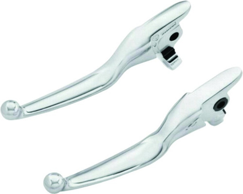 HARDDRIVE 053884 SMOOTH LEVER SET CHROME FLT 17-20 EXCEPT TRI GLIDE