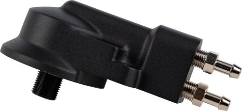 HARDDRIVE 14-046BW OIL FILTER HOUSING EVO 92-99 BLACK WRINKLE