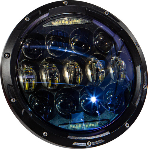 HARDDRIVE 820-0361 LED HEADLIGHT 7" 130W BLACK 10,000/5000 LUMENS