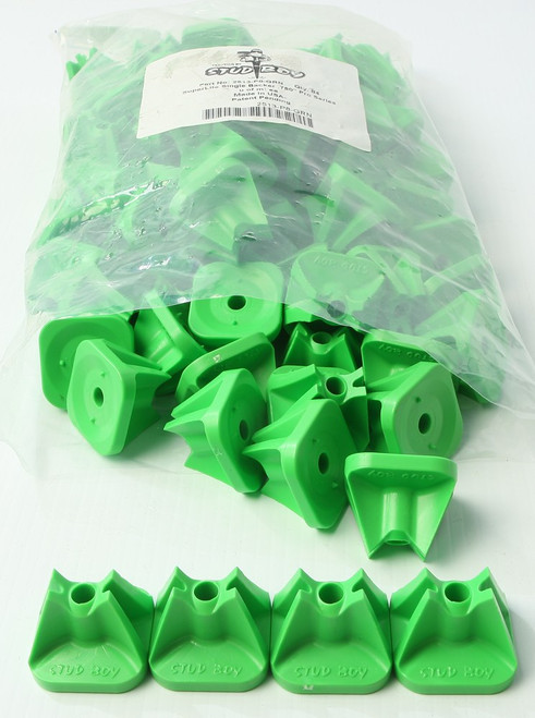 STUD BOY 2513-P8-GRN SUPER-LITE PRO SERIES SINGLE BACKERS .75" 84/PK GREEN