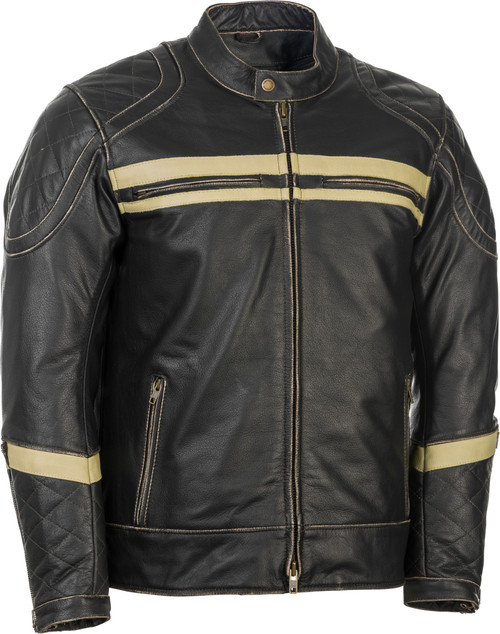 HIGHWAY 21 489-10283X MOTORDROME JACKET ANTIQUE BLACK 3X