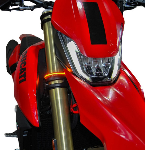 NEW RAGE CYCLES 698-FB FRONT LED TURN SIGNALS DUC