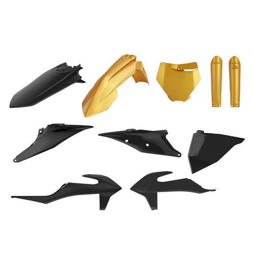 POLISPORT 91052 FULL PLASTIC KIT KTM GOLD/BLACK