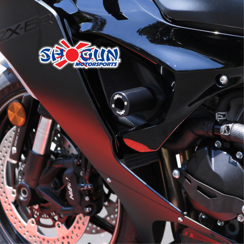 SHOGUN 715-4469 PA2 FRAME SLIDERS NO CUT BLACK KAW