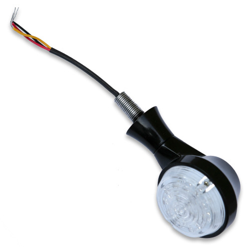 BURLY BRAND B13-2503B LED TURN SIGNAL AMBER UNIV BLACK PR