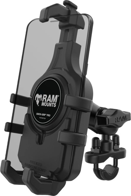 RAM RAM-B-149Z-A-PD5U QUICK-GRIP PRO HANDLEBAR PHONE MOUNT SHORT