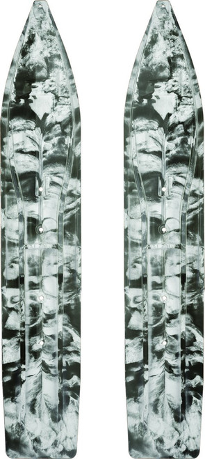 SLYDOG P8XSWRBLKWHT PR/ SLYDOG POWDERHOUND 8X SKI 8" BLK/WHT SWIRL