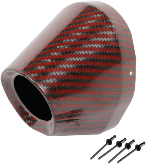 PRO CIRCUIT PC4022-0010 CARBON END CAP RED 1 3/4" I.D.