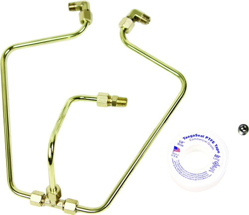 OLD STF STFB66 BRASS ROCKER BOX SPLIT OIL LINE