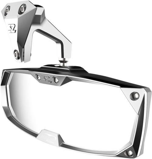 seizmik Mirror - Halo R - Rear View - Rectangle - Silver - Can Am Maverick X3 [5618027]