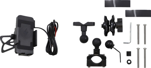 RIDEPOWER Phone Holder Ball Mount - Wireless Charging [RPPMMTLBKBW12]
