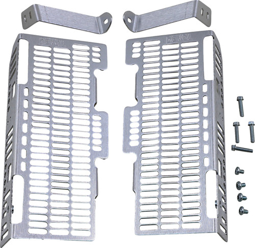 DEVOL Radiator Guards - Brushed Aluminum - Suzuki [01014505]