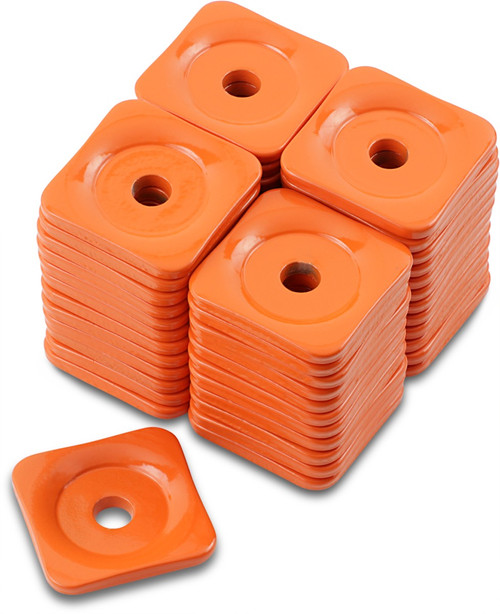 Woody's Support Plates - Grand Digger® - Orange - Square - 48 Pack [ASG380548]